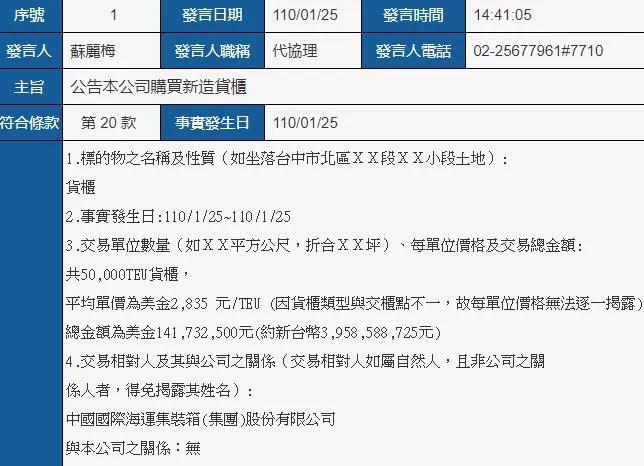 5.65亿美元订造12艘新船,1.4亿美元购入50000TEU集装箱,这家船公司抛出大手笔