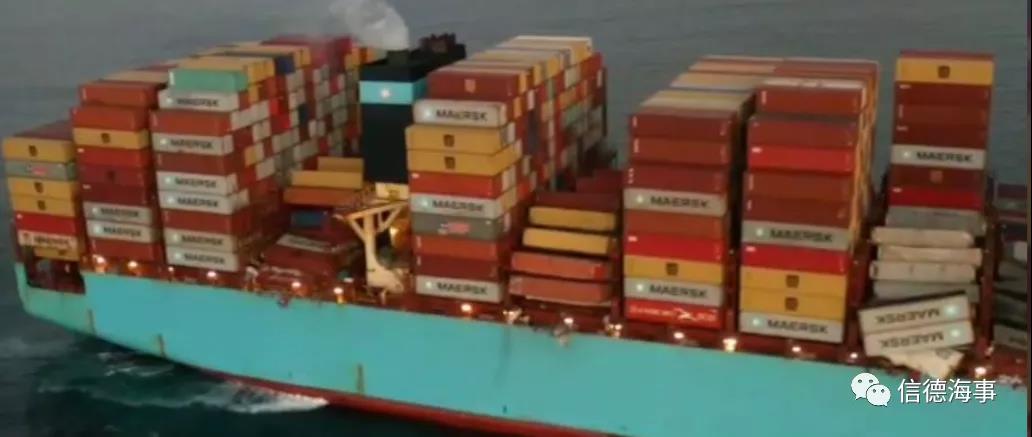 坠箱750个后，Maersk Essen轮抵达墨西哥