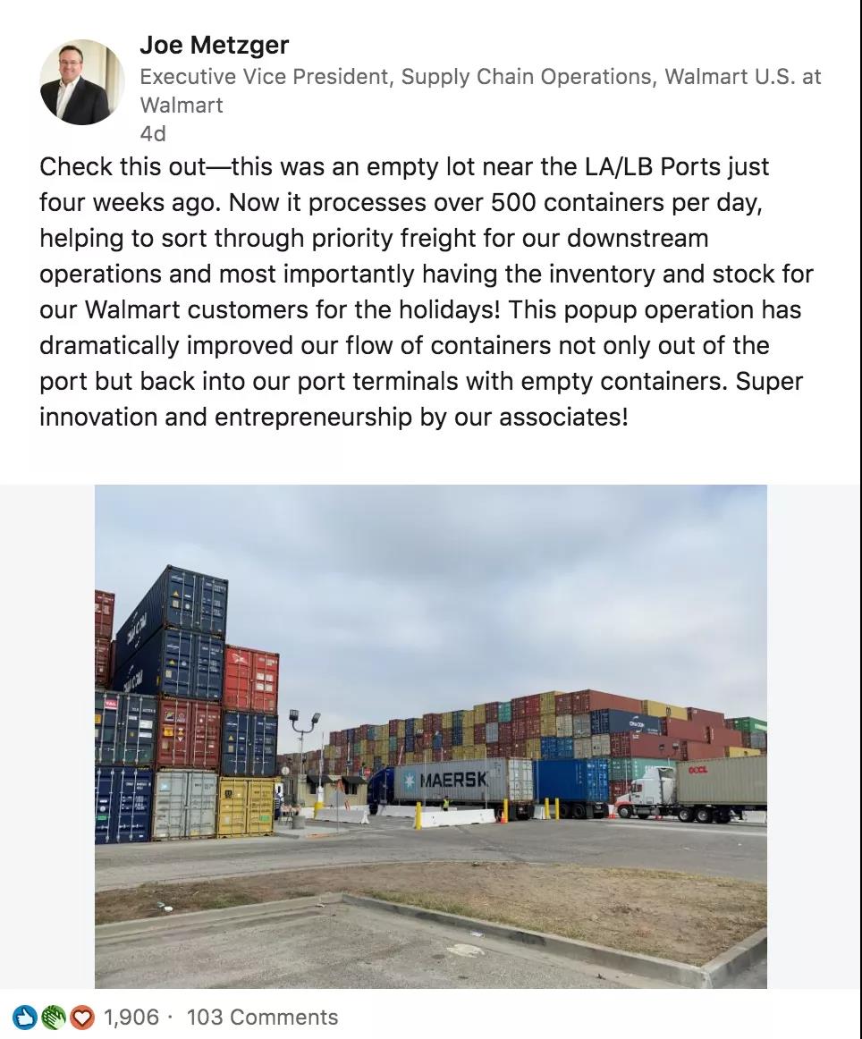 美国海军基地堆满集装箱，沃尔玛自掏腰包在港口建堆场，美国还有什么招？