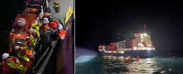 集装箱船HENGYU轮与韩国渔船发生碰撞，2人失踪