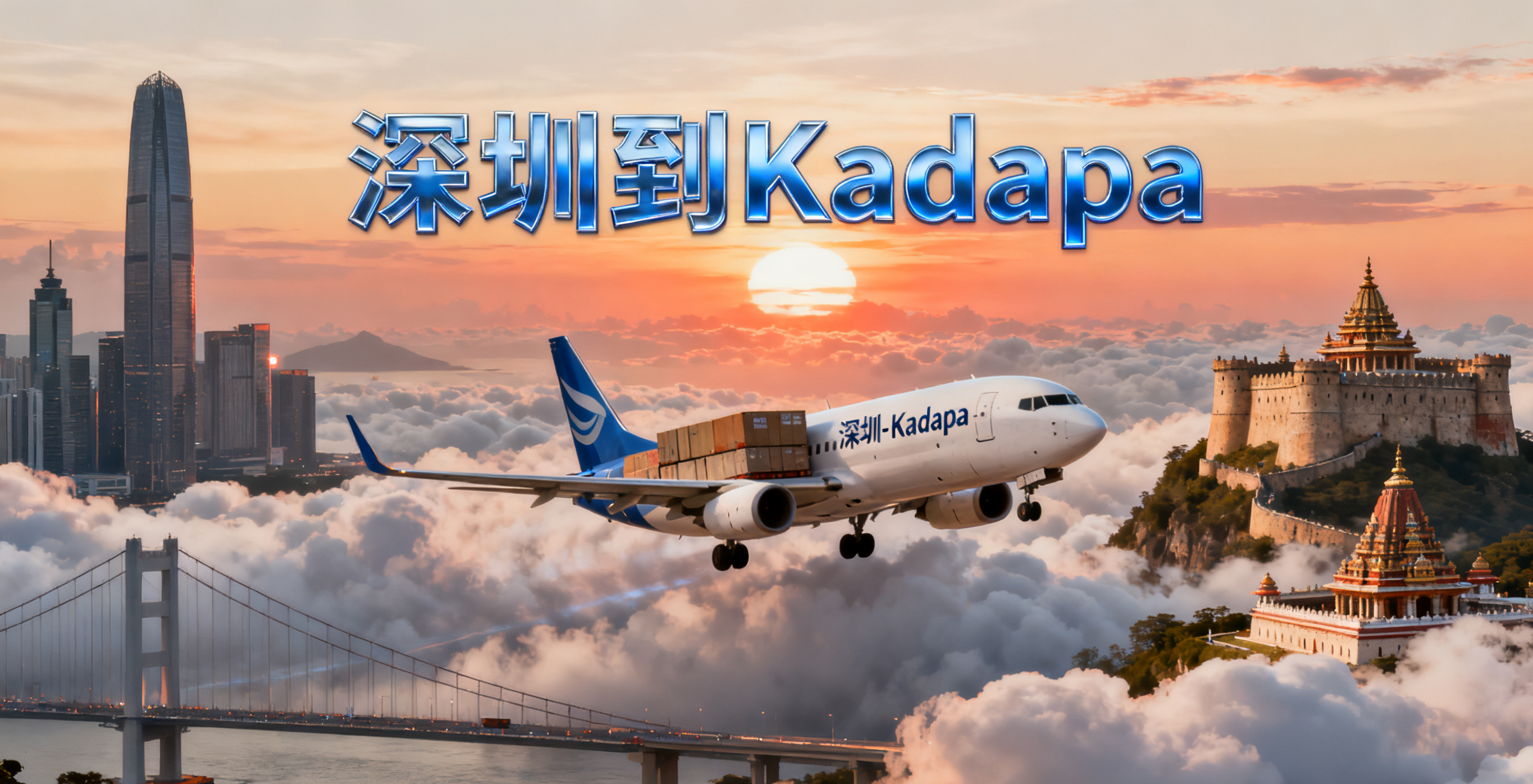 如何估算深圳到Kadapa空运的费用与时效?