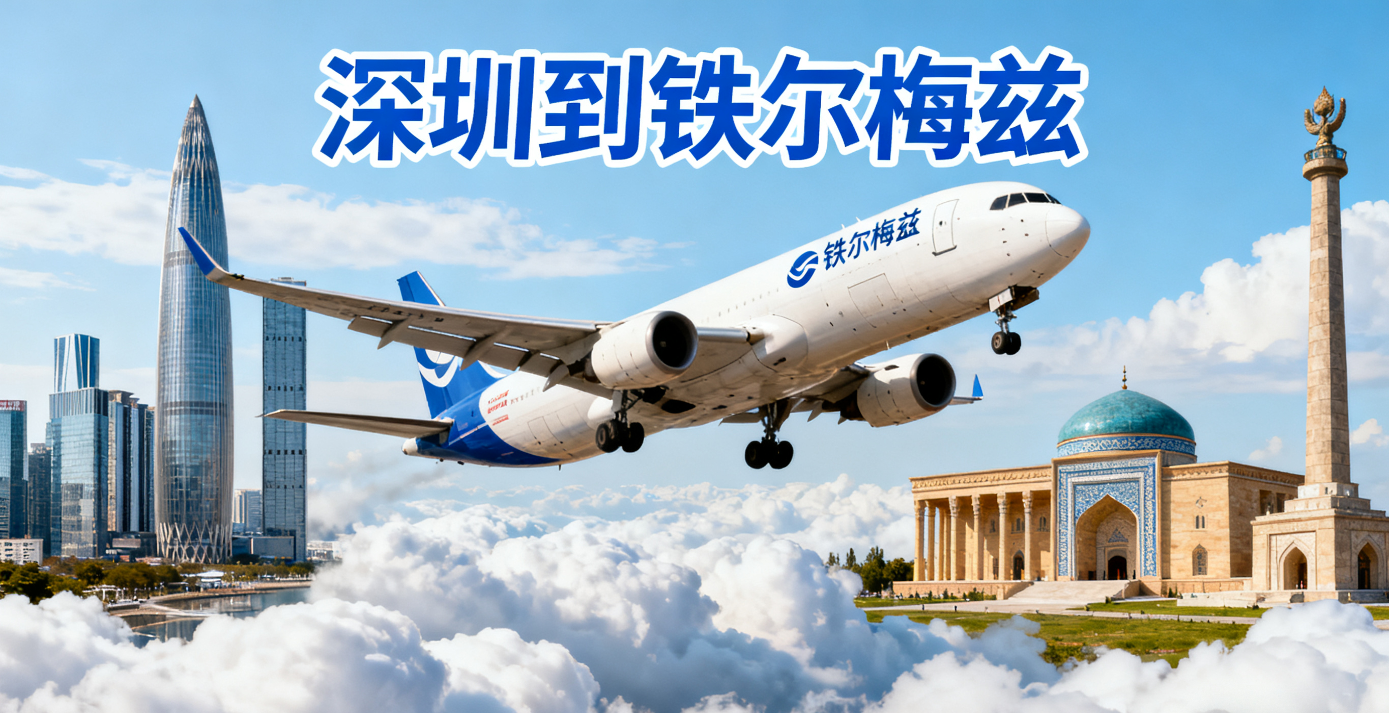 深圳到铁尔梅兹的典型空运路线与时效如何?