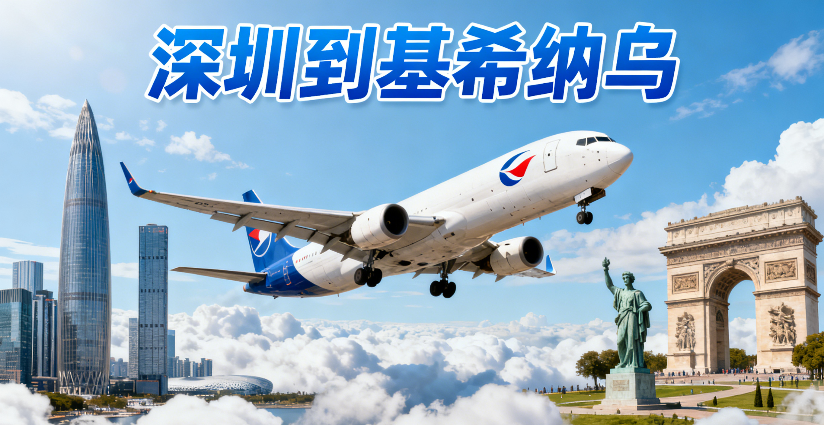 深圳到基希纳乌有哪些常见空运路径？